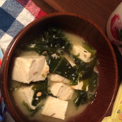 豆腐たっぷりにしました(^^)
優しい味でとっても美味しかったです＊
また作ります^_^